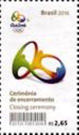 Selo postal  do Brasil de 2016 Encerramento