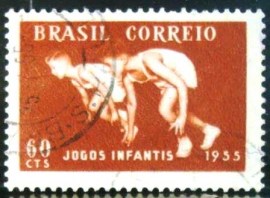 Selo postal comemorativo do Brasil de 1955 - C  363 U
