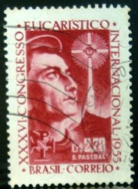 Selo postal comemorativo do Brasil de 1955 - C  366 U