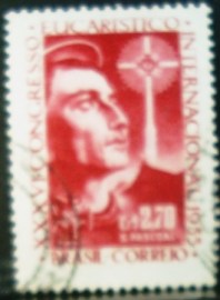 Selo postal comemorativo do Brasil de 1955 - C  366 MCC