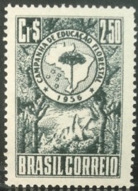 Selo postal comemorativo do Brasil de 1956 - C  382 N