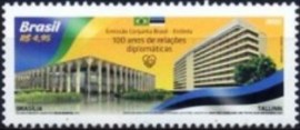 Selo postal do Brasil de 2001 Brasil - Estônia