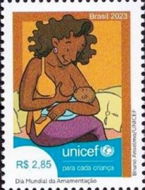 Selo postal do Brasil de 2023 Mulher Negra