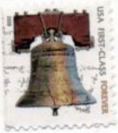 Selo postal dos Estados Unidos de 2008 Liberty Bell Forever