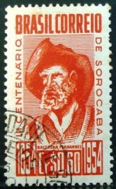 Selo postal Comemorativo do Brasil de 1954 MCC