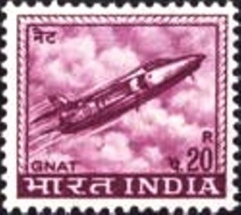 Selo postal da Índia de 1967 Hindustan Aircraft