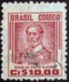 Selo postal do Brasil de 1949 Conde de Porto Alegre