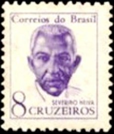 Selo postal regular emitido no Brasil em 1963 - 519 N