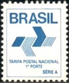 Selo postal do Brasil de 1988 CF 1 Porte 666 M