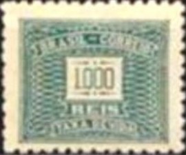Selo Taxa Postal do Brasil de 1931 Taxa Devida 1000
