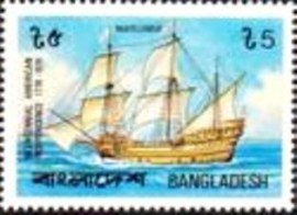Selo postal de Bangladesh de 1976 Mayflower