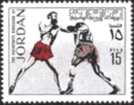 Selo postal da Jordânia de 1970 Boxers