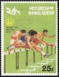 Selo postal de Bangladesh de 1976 Olympic Games 25