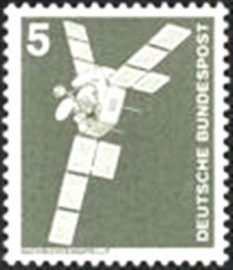Selo postal da Alemanha de 1975 Satellite Symphonie - 1170 U