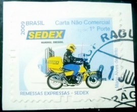 Selo postal do Brasil de 2011 Sedex BR U