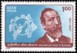 Selo postal da Índia de 1981 Heinrich von Stephan
