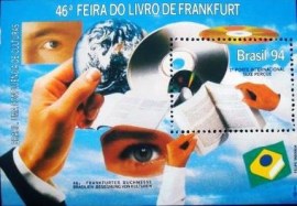 Bloco postal do Brasil de 1994 Feira Internacional do Livre de Frankfurt