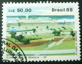 Selo postal do Brasil de 1988 Plano Piloto - C 1586 NCC