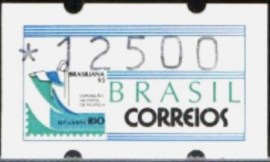 Selo semiautomato Brasil 1993 Cristo Redentor 12500