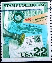 Selo postal dos Estados Unidos de 1986 Philatelic Memorabilia