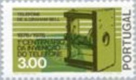 Selo postal de Portugal de 1976 Telephones 1876