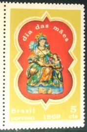 Selo Postal Comemorativo do Brasil de 1969 - C 635 M