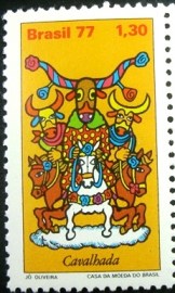 Selo Postal Comemorativo do Brasil de 1977 - C 1001 M
