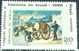 Selo Postal Comemorativo do Brasil de 1969 - C 654 M
