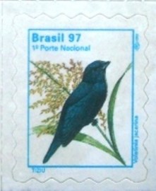 Selo postal regular emitido no Brasil em 1997 740