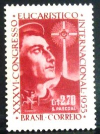 Selo postal Comemorativo do Brasil de 1955 - C 366 N