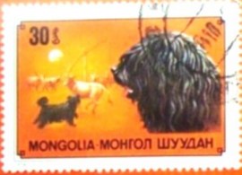 Selo postal da Mongólia de 1978 Puli