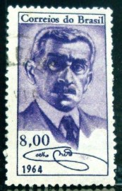Selo postal do Brasil de 1964 Henrique M. Coelho Neto - C 507 U
