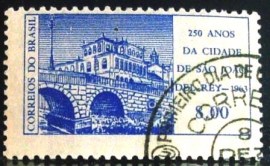 Selo postal do Brasil de 1963 São João Del Rei - C 503 M1D