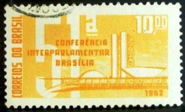 Selo postal do Brasil de 1962 Conferência Interparlamentar - C 477 U