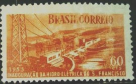 Selo postal comemorativo do Brasil de 1955 - C 356 N
