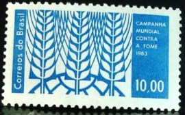 Selo postal do Brasil de 1963 Campanha Contra Fome - C 492 N