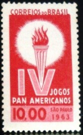 Selo postal do Brasil de 1963 IV Jogos Panamericanos - C 489 N