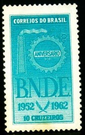 Selo postal do Brasil de 1962 BNDE - C 481 N
