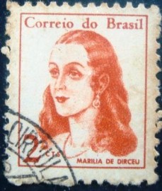 Selo postal Regular emitido no Brasil em 1967 - 0527 N1D