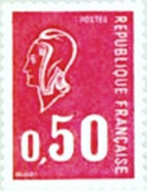 Selo postal da França 1971 Marianne type Béquet 0,50