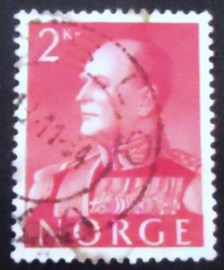 Selo postal da Noruega de 1959 King Olav V 2