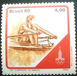 Selo postal do Brasil de 1980 - Remo