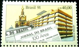 Selo postal de 1991 Jornal do Brasil