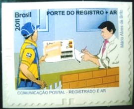 Selo postal Regular emitido no Brasil em 2011 - 860 M