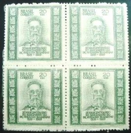 Quadra de selos comemorativos de 1969 - C 661 M