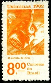Selo postal do Brasil de 1962 Usiminas - C 478 N