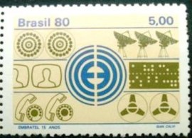 Selo postal COMEMORATIVO do Brasil de 1980 - C 1160 M