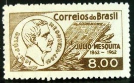 Selo postal Comemorativo do Brasil de 1962 - C 475 M