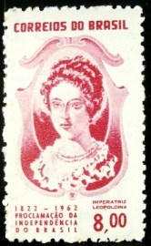 Selo postal do Brasil de 1962 Imperatriz Leopoldina
