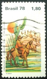Selo postal comemorativo do Brasil de 1978 - C 1066 U